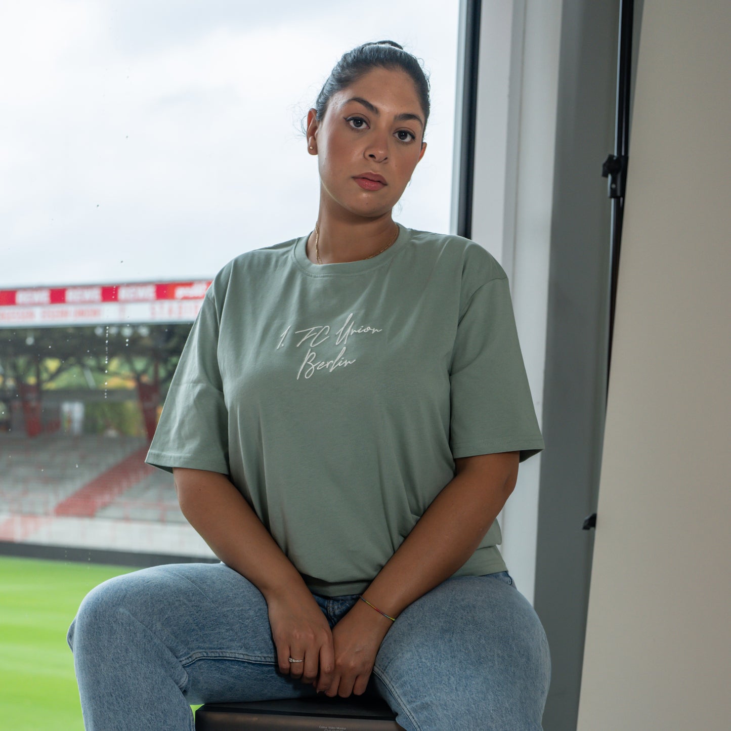 Oversized Shirt pastell - grün