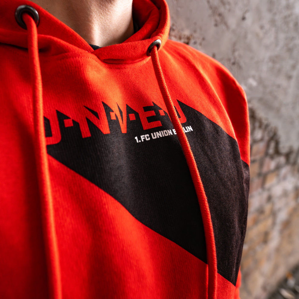 Hoodie UNVEU - rot