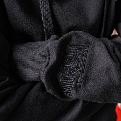 Kapuzenpullover UNVEU Badge - schwarz