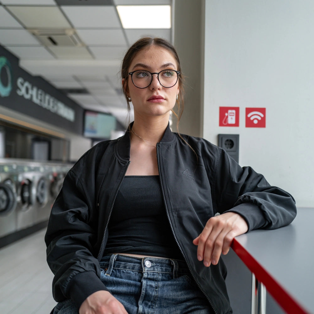 adidas Wendejacke - schwarz