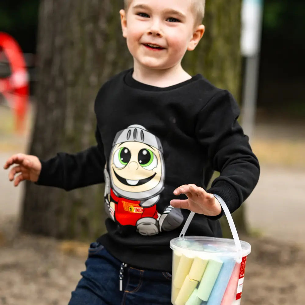 Kinder Sweater Baby Ritter Keule - schwarz