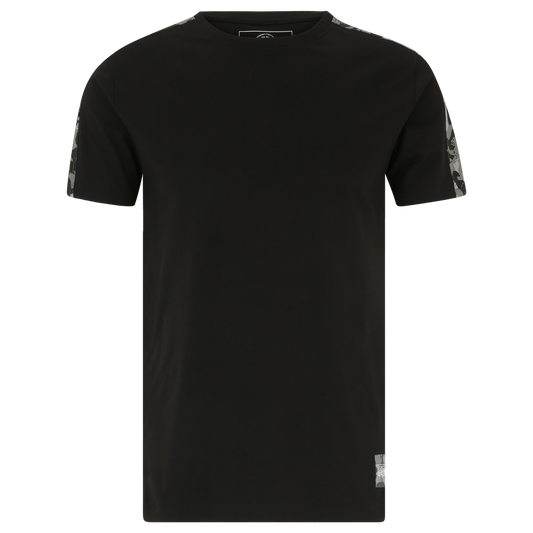 T-Shirt Camouflage - schwarz