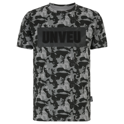T-Shirt UNVEU Camouflage - dunkelgrau