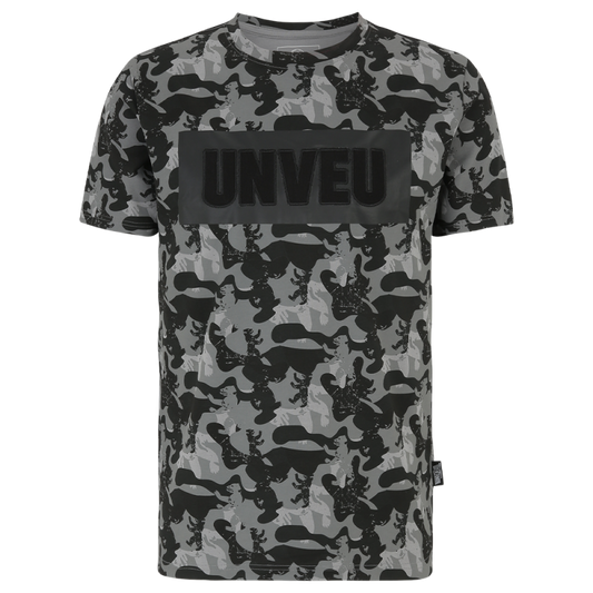 T-Shirt UNVEU Camouflage - dunkelgrau