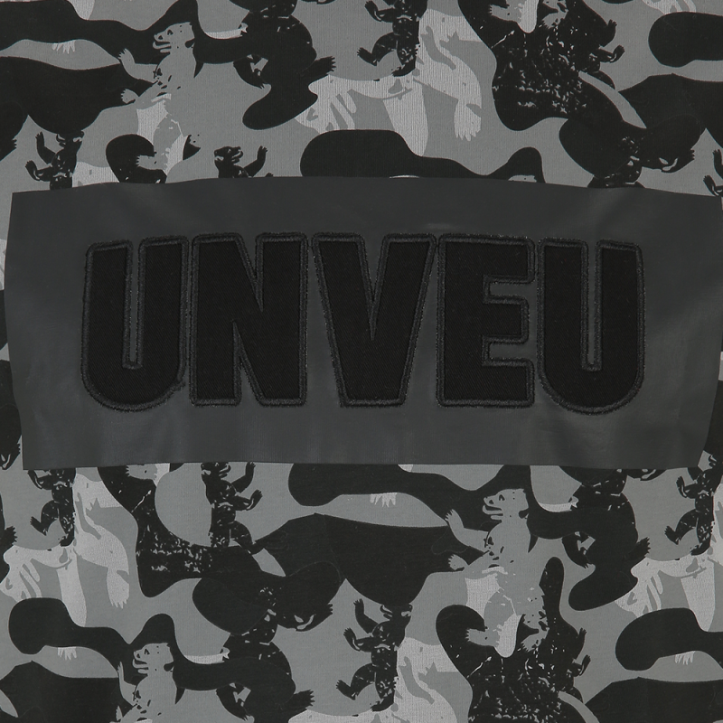 T-Shirt UNVEU Camouflage - dunkelgrau