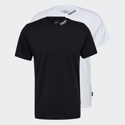 T-Shirts Doublepack UNVEU -schwarz/weiß