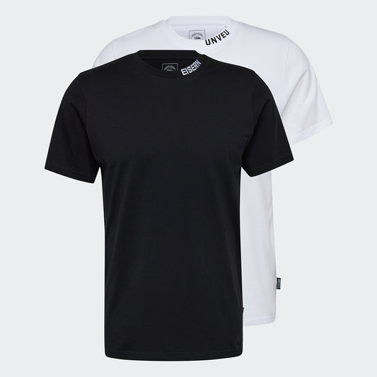 T-Shirts Doublepack UNVEU -schwarz/weiß