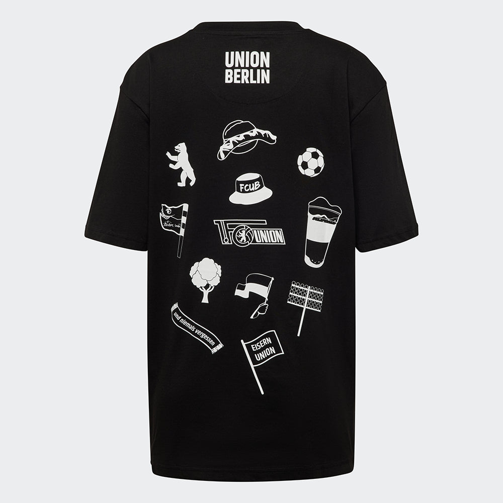 T-Shirt Union Berlin - schwarz