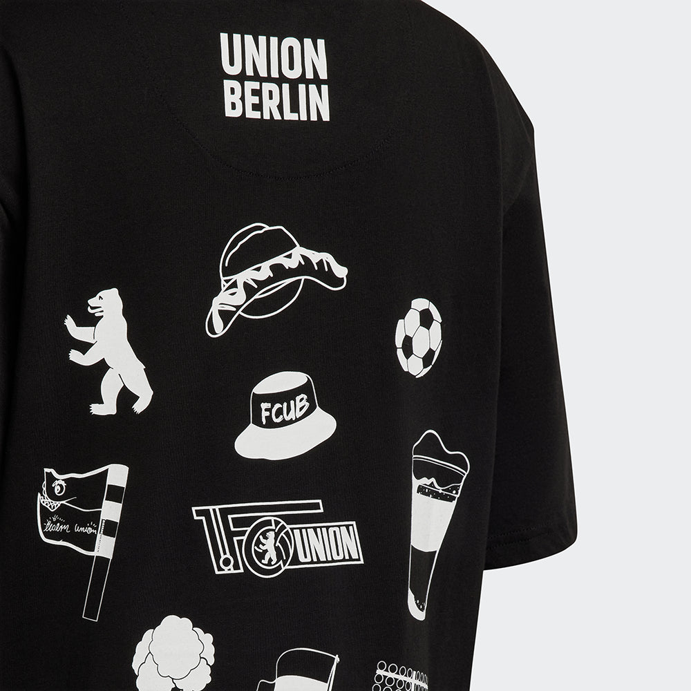 T-Shirt Union Berlin - schwarz