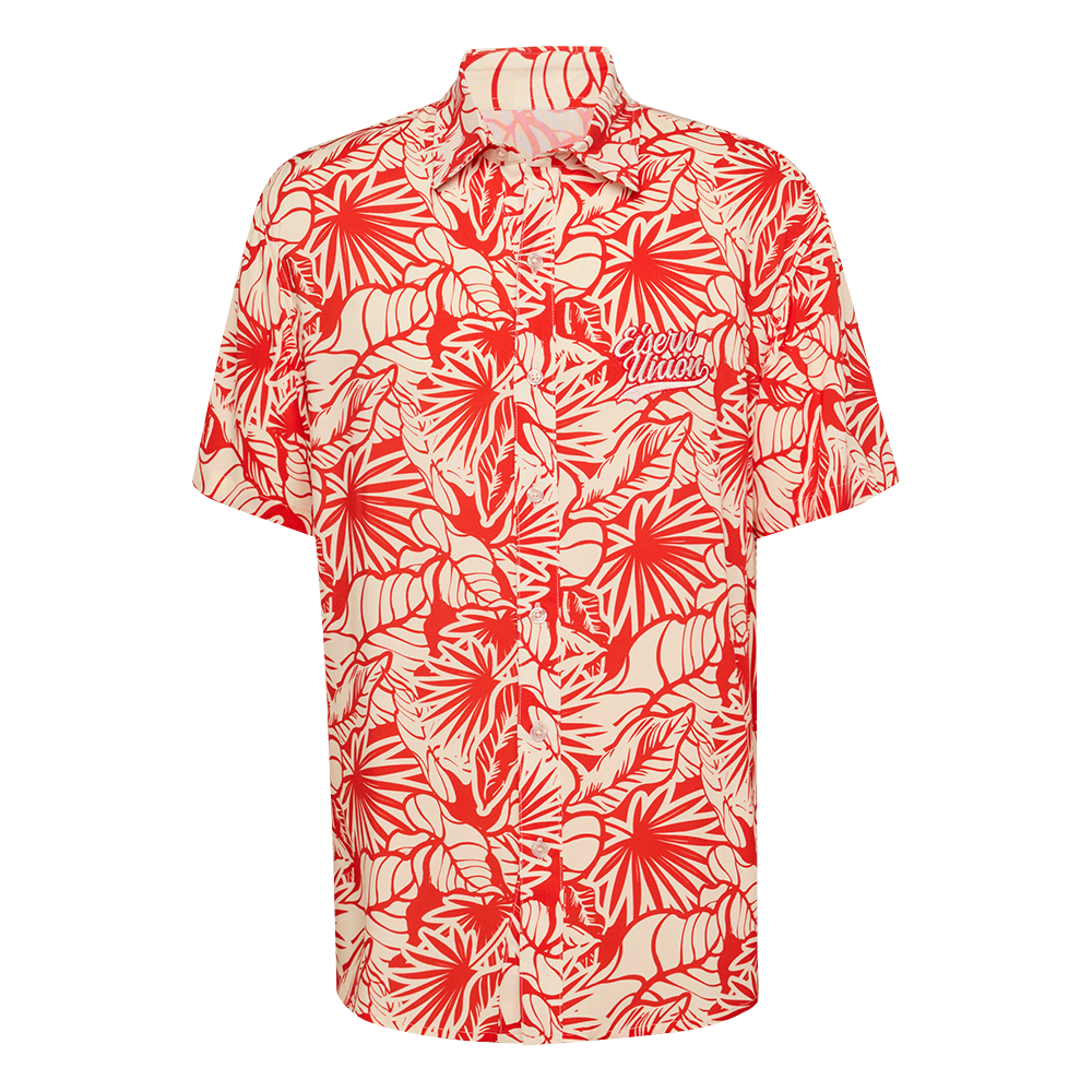 Hemd Hawaii - rot/weiß