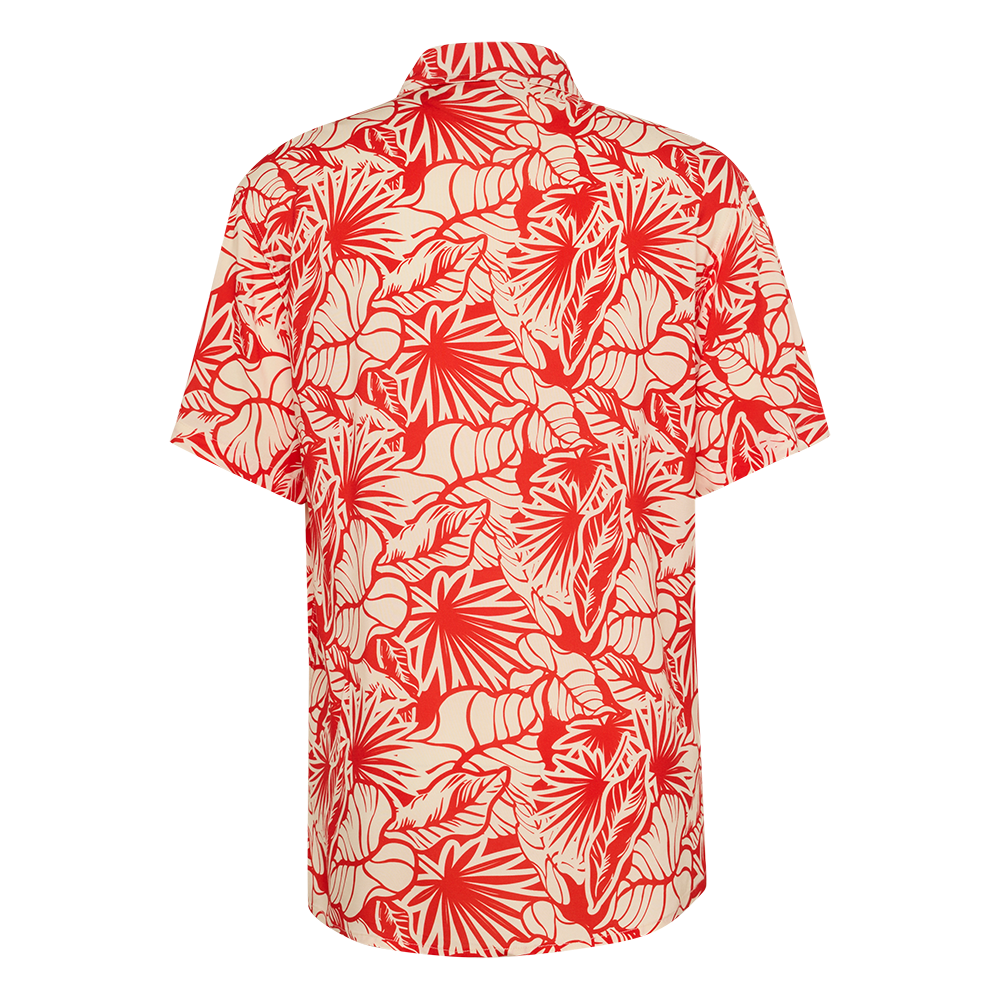 Hemd Hawaii - rot/weiß