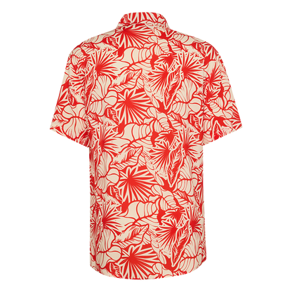 Hemd Hawaii - rot/weiß
