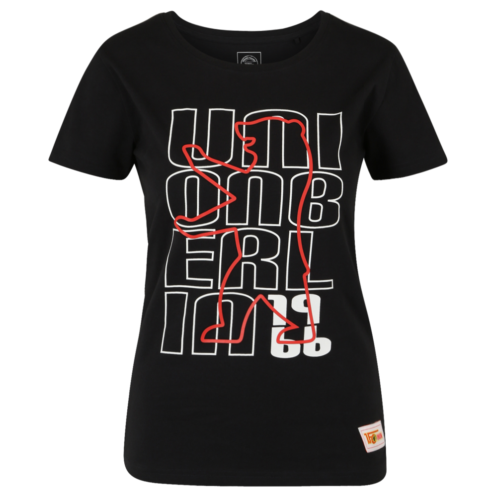 T-Shirt Union Berlin Bär tailliert- schwarz