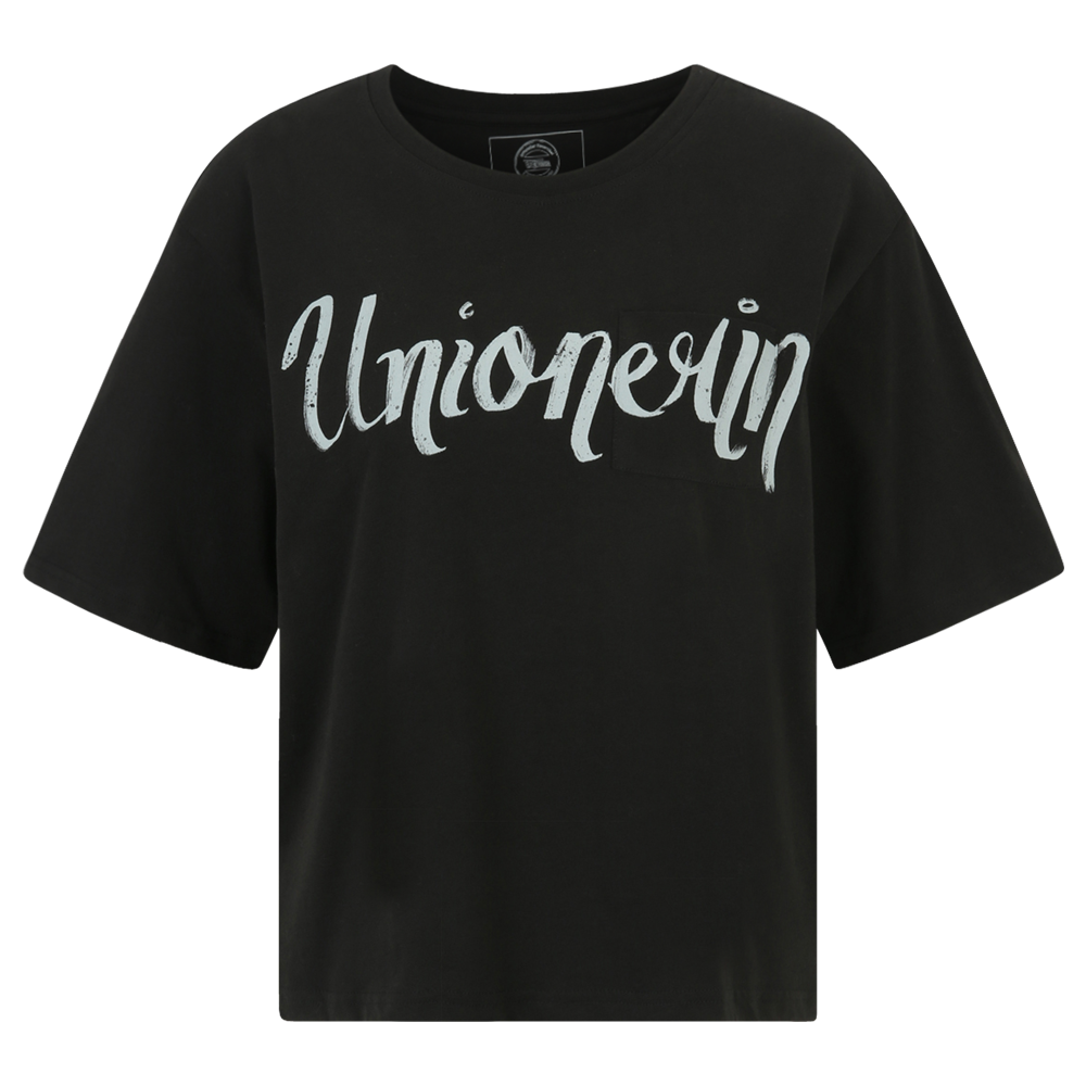 T-Shirt Unionerin cropped - schwarz