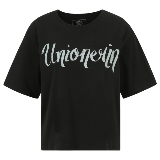 T-Shirt Unionerin cropped - schwarz