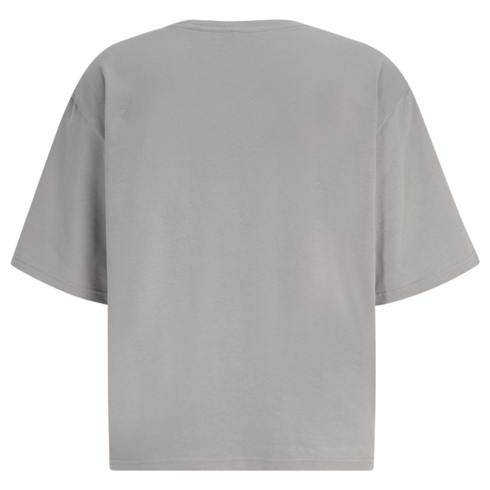 T-Shirt Unionerin cropped - grau