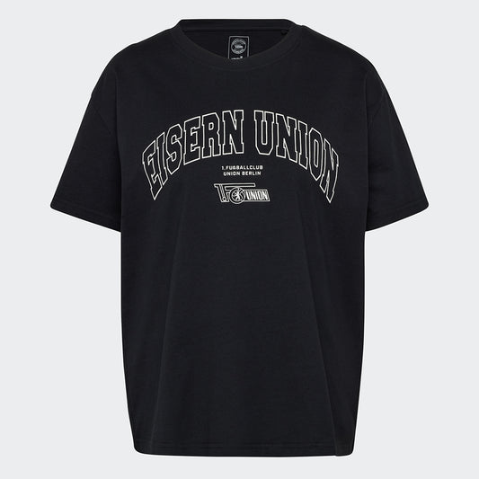 Frauen Oversize T-Shirt Eisern Union - schwarz