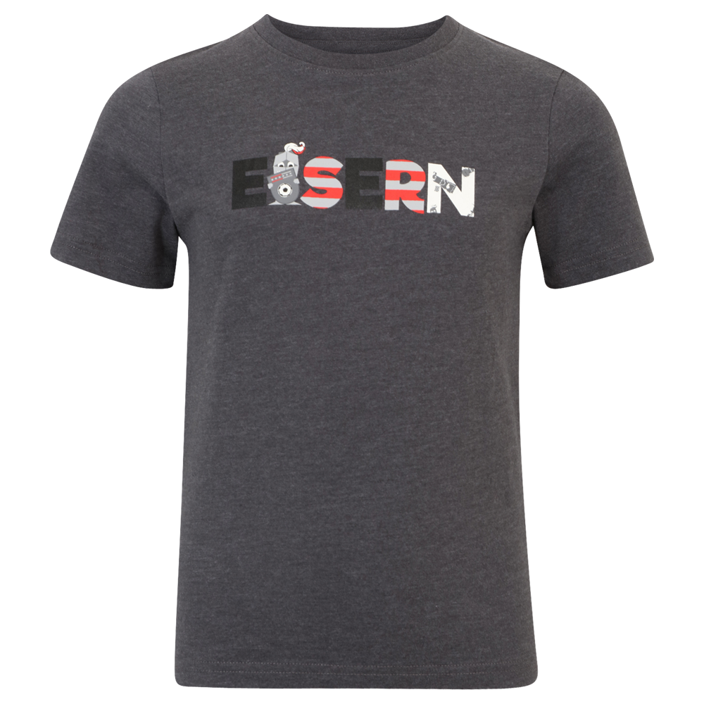 Kinder T-Shirt Eisern - grau