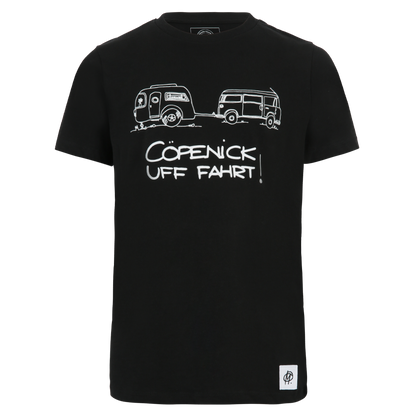 Kinder T-Shirt Camping - schwarz