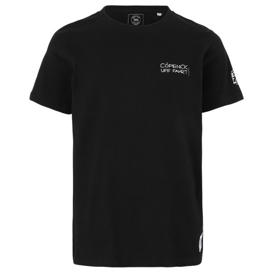 Kinder T-Shirt Camping - schwarz
