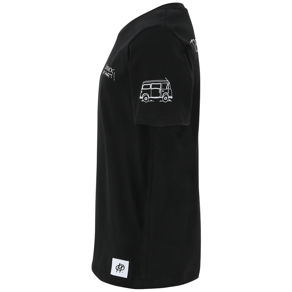 Kinder T-Shirt Camping - schwarz
