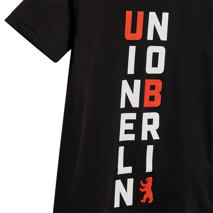 Kinder T-Shirt Union Berlin - schwarz
