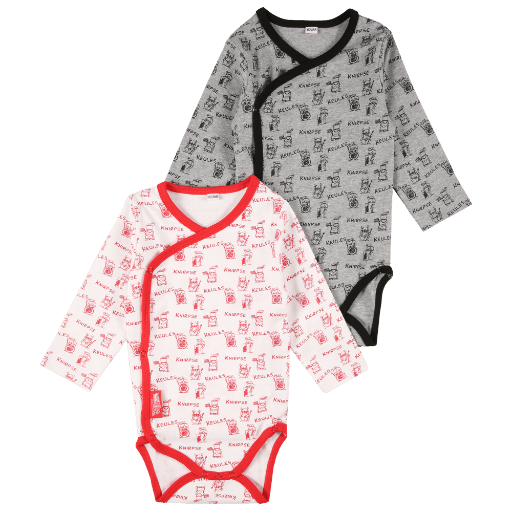 Baby Wickelbody Langarm 2er-Set