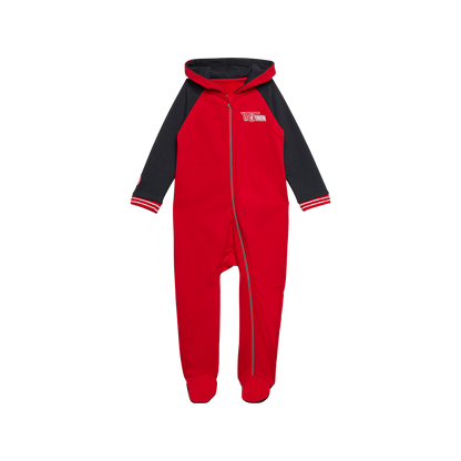 Baby Overall Keules Knirps - rot/grau