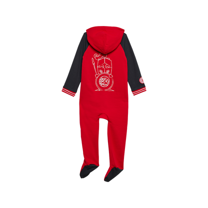 Baby Overall Keules Knirps - rot/grau