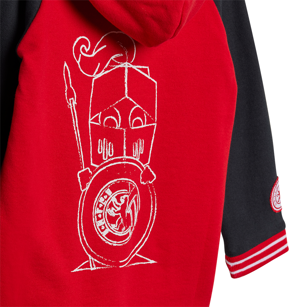 Baby Overall Keules Knirps - rot/grau