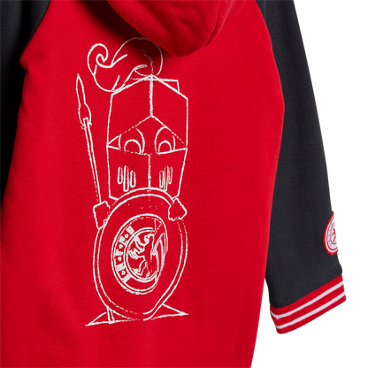 Baby Overall Keules Knirps - rot/grau