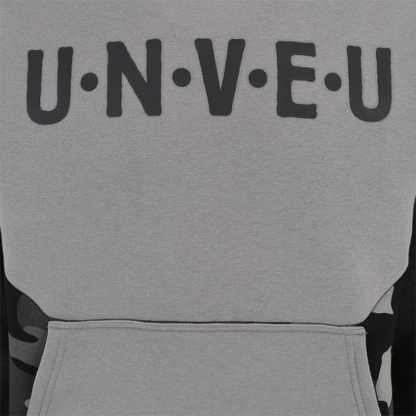 Kapuzenpullover UNVEU - grau/camouflage