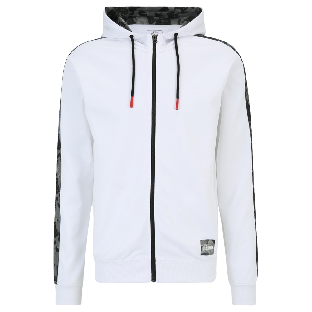 Kapuzenjacke Camouflage - weiß