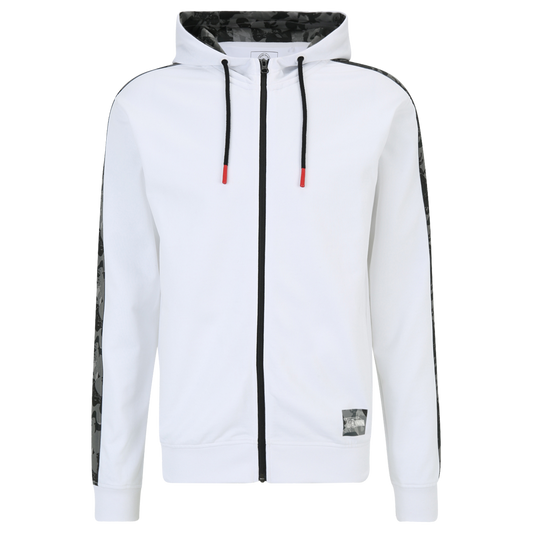 Kapuzenjacke Camouflage - weiß