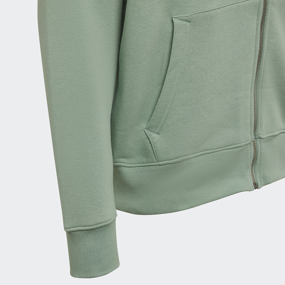 Oversized Sweatjacke pastell - grün