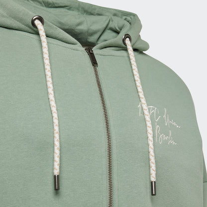 Oversized Sweatjacke pastell - grün