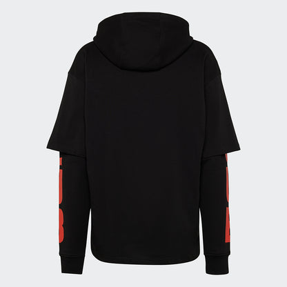 Kapuzenpullover FCUB oversized - schwarz