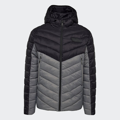 Steppjacke UNVEU - grau/schwarz