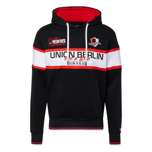 Kapuzenpullover Klassik 66 - schwarz