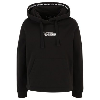 Frauen Kapuzenpullover Logo - schwarz
