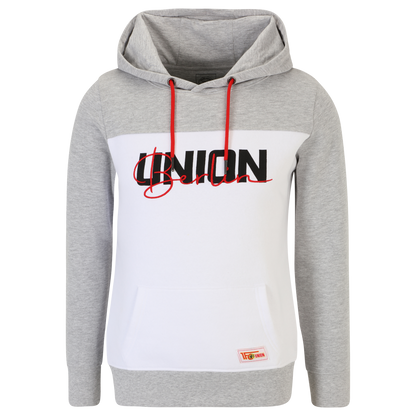 Frauen Kapuzenpullover Union Signature - weiß/grau