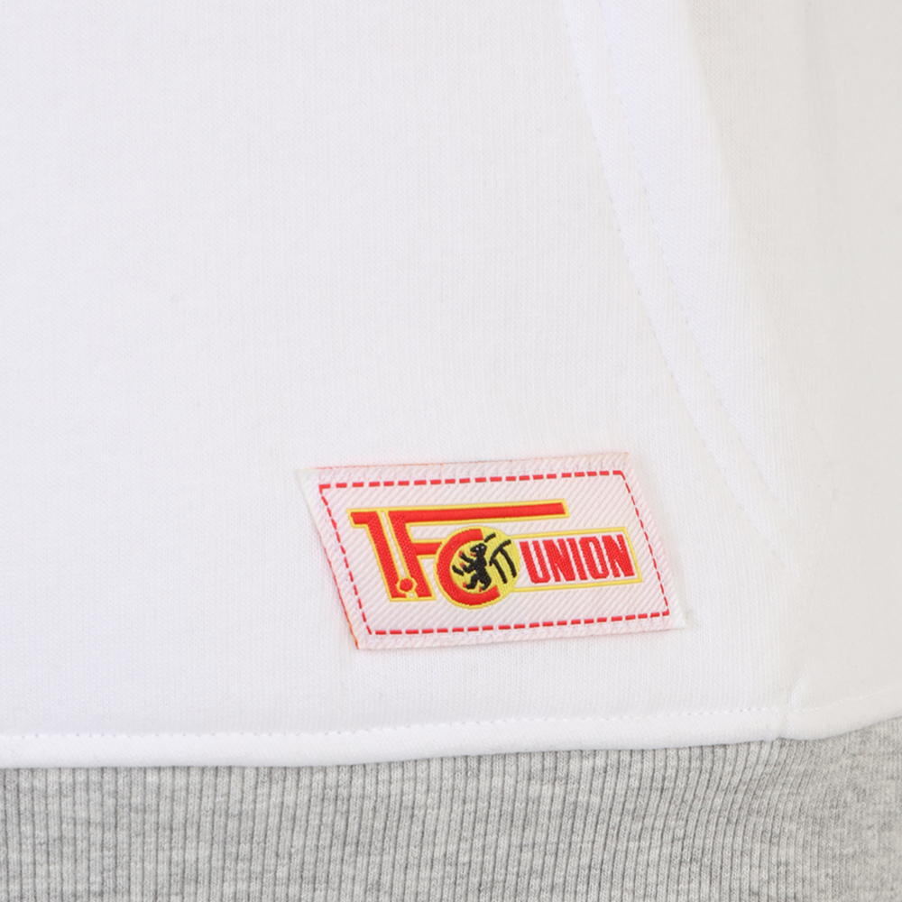 Frauen Kapuzenpullover Union Signature - weiß/grau