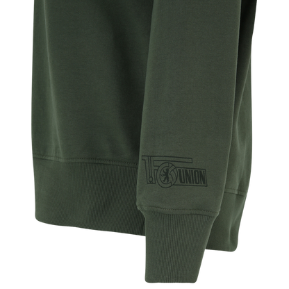 Frauen Kapuzenpullover Eisern Union oversized - grün