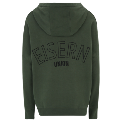 Frauen Kapuzenpullover Eisern Union oversized - grün