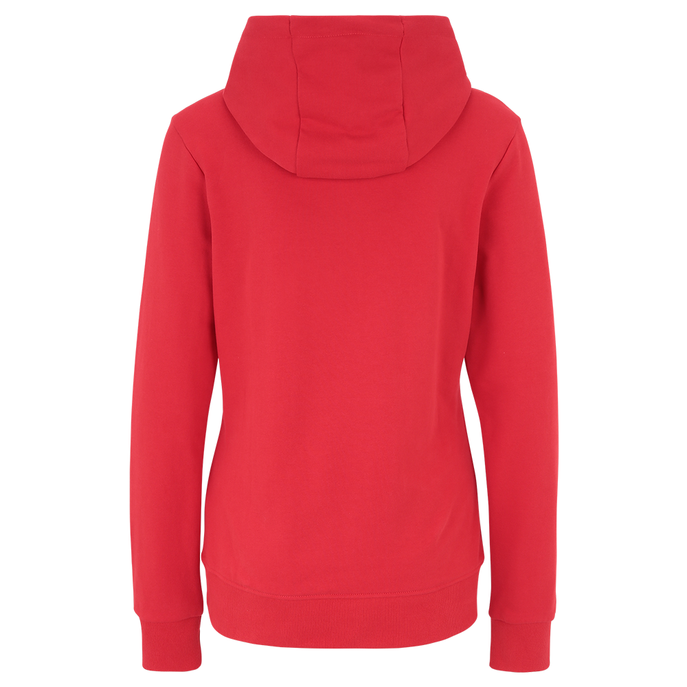 Frauen Kapuzenpullover Logo - rot