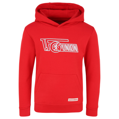 Kinder Kapuzenpullover Loop Logo - rot