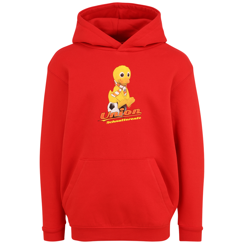 Kinder Kapuzenpullover Schnatterente - rot