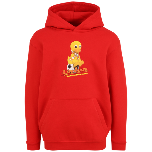 Kinder Kapuzenpullover Schnatterente - rot