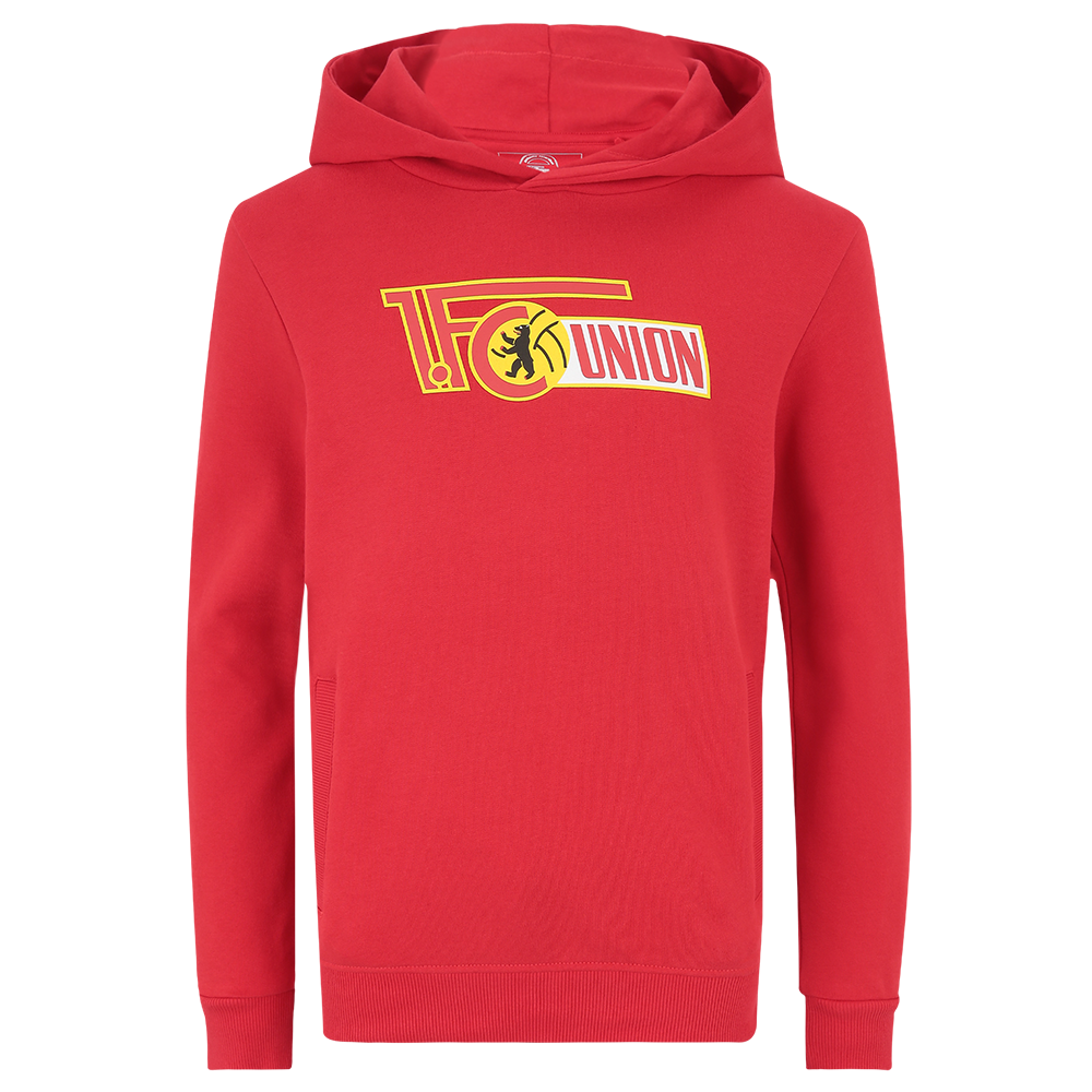 Kinder Kapuzenpullover Logo - rot