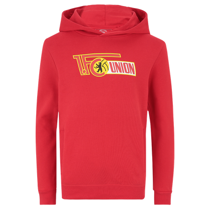 Kinder Kapuzenpullover Logo - rot